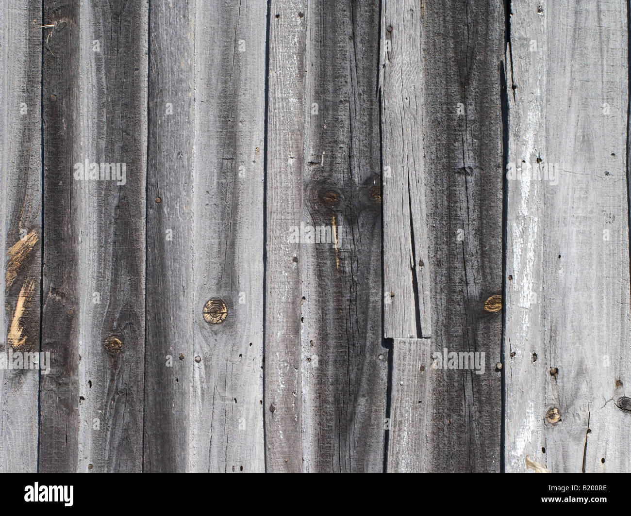 Les planches de bois d'un vieux hangar texture fond Banque D'Images