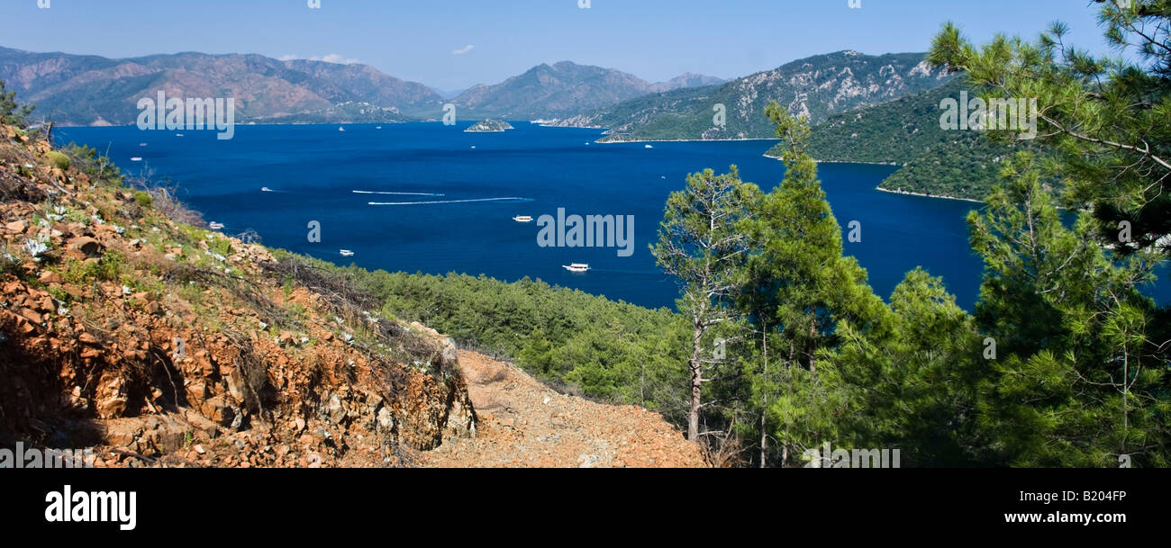 Portrait de la baie de Marmaris Mugla Turquie turc Rivera Banque D'Images