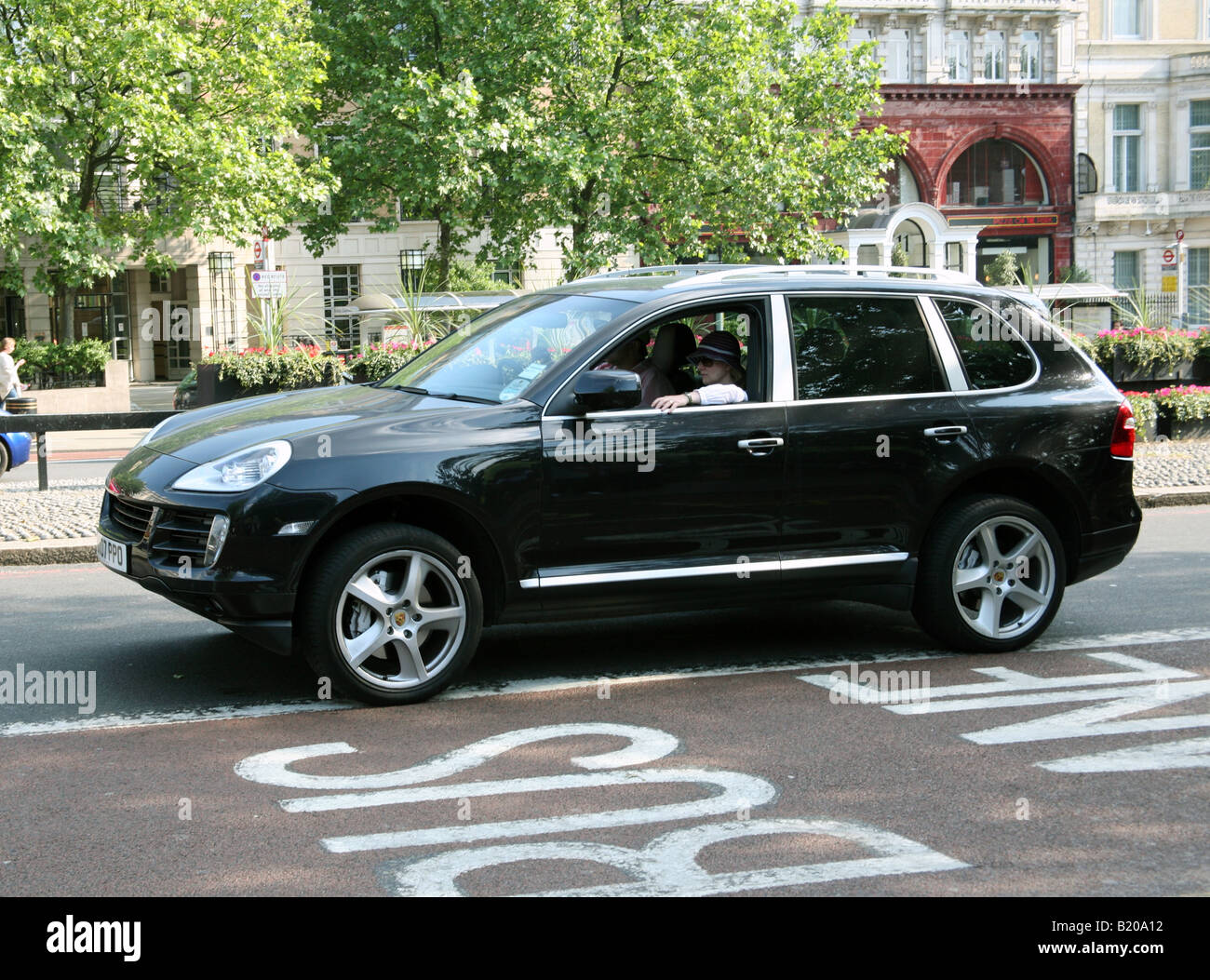 Porsche Cayenne 4x4 belle américaine au à Londres Banque D'Images