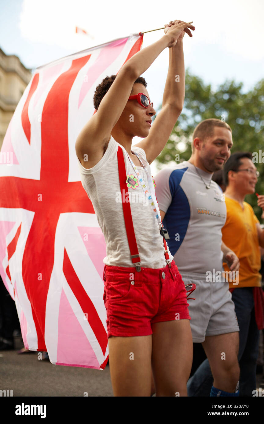 Londres Gay Pride Parade 2008 Banque D'Images