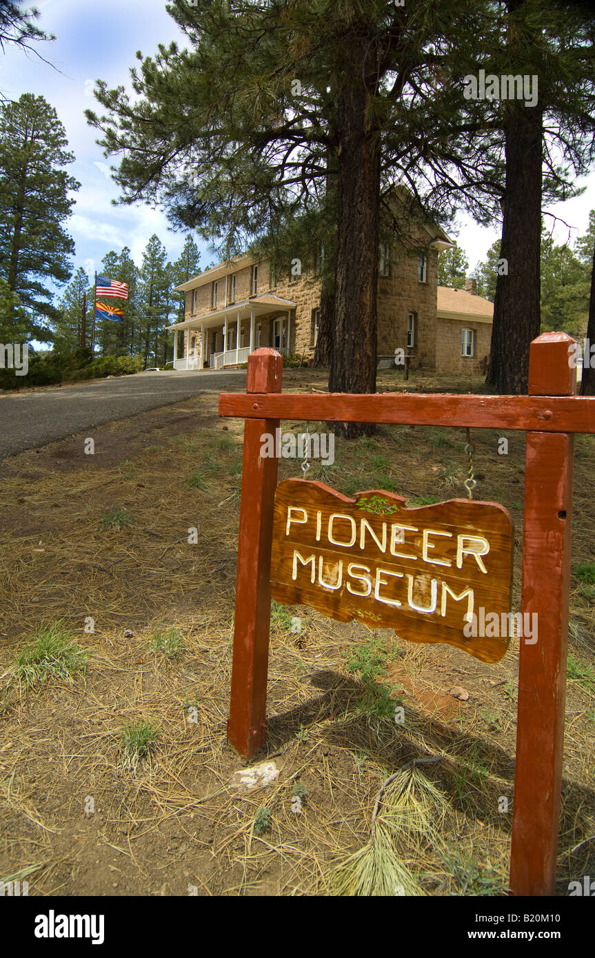 Le Pioneer Museum à Flagstaff, Arizona présente des expositions sur l'histoire de l'Arizona Banque D'Images