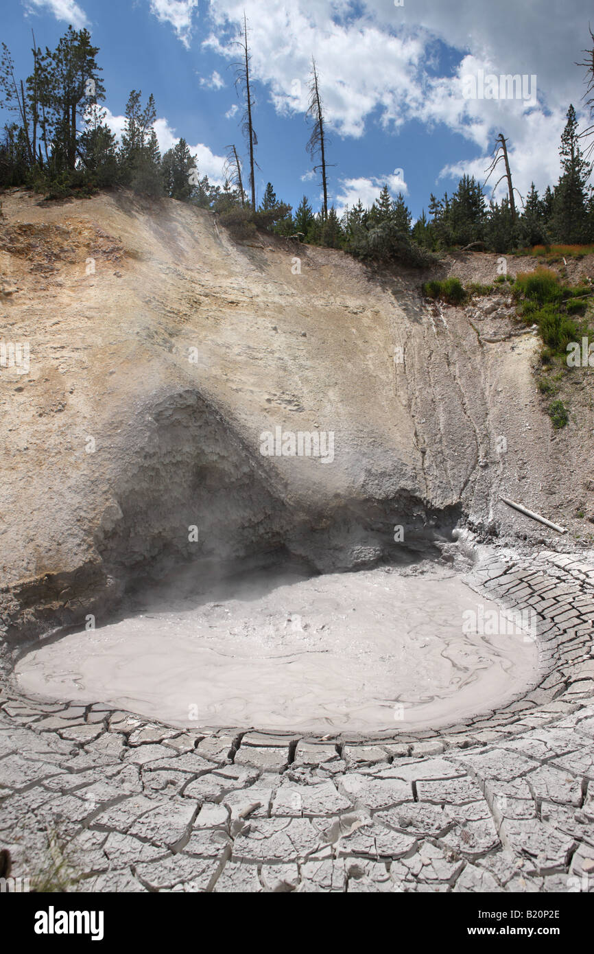 Volcan de boue le Parc National de Yellowstone Banque D'Images