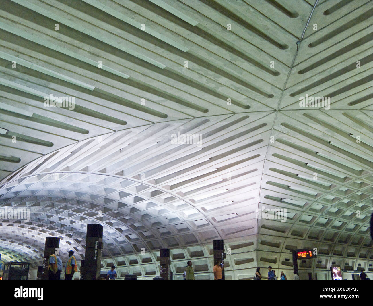 La station de Metro Center, Washington DC, USA Banque D'Images