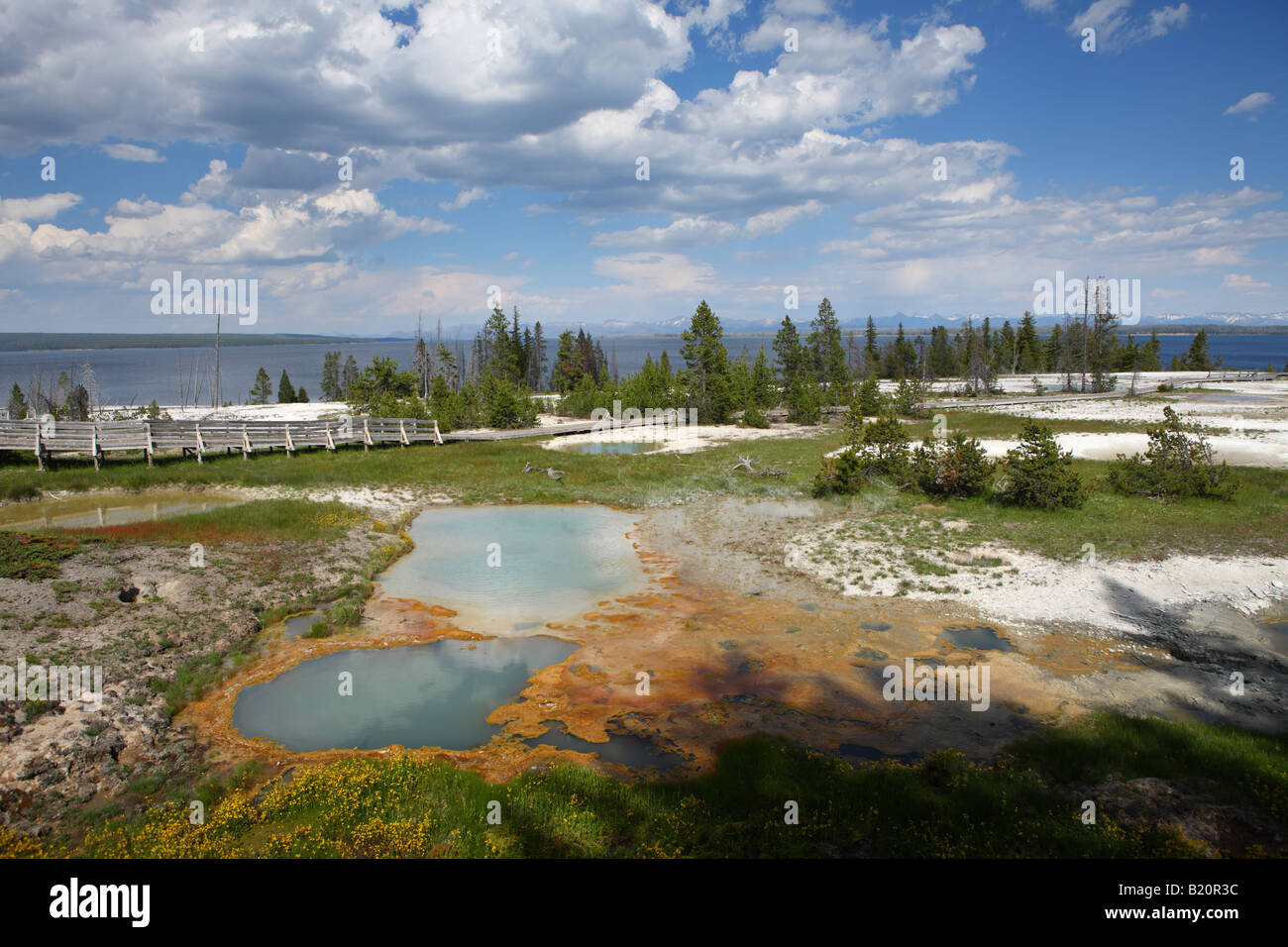 West Thumb Geyser Basin Yellowstone National Park Banque D'Images