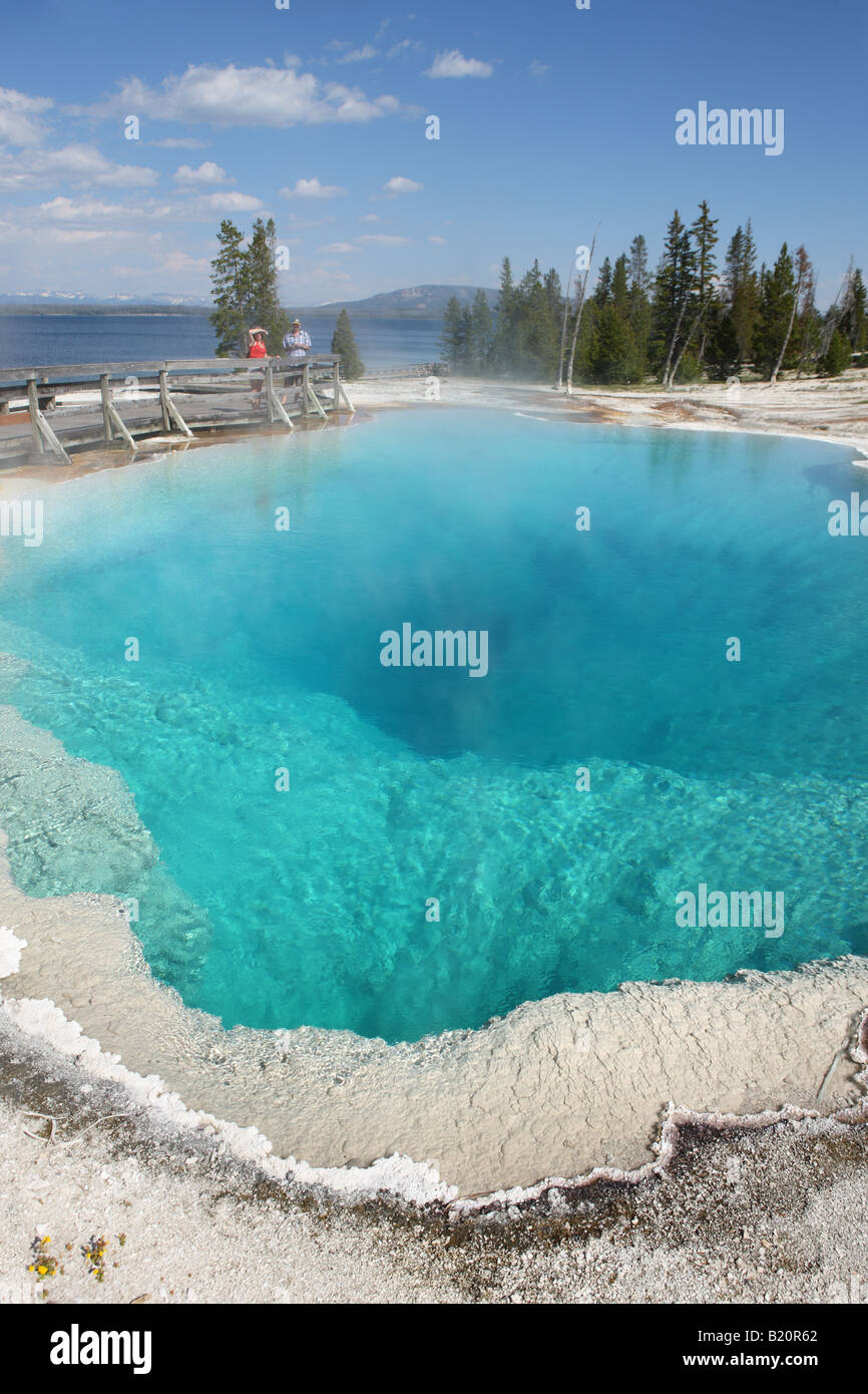 Black Pool West Thumb Geyser Basin Yellowstone National Park Banque D'Images