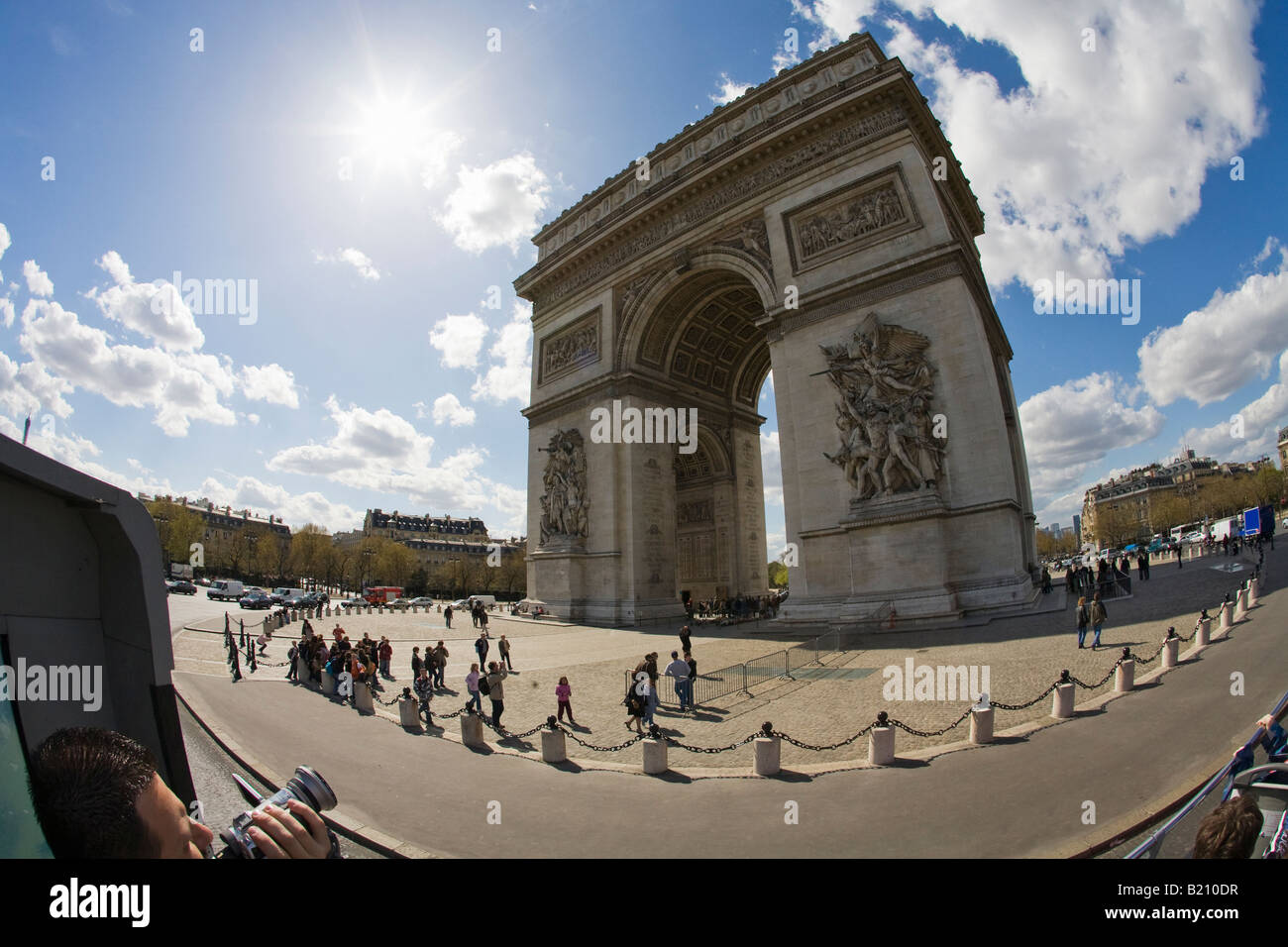 Arc de Triomphe Paris France Extérieur jour Europe EU Banque D'Images