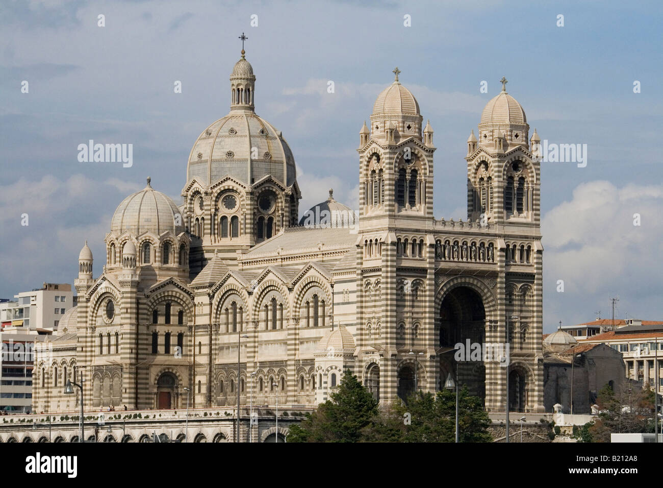 Cathédrale de la Major, Marseille, Bouches du Rhône, au sud de la France. Banque D'Images