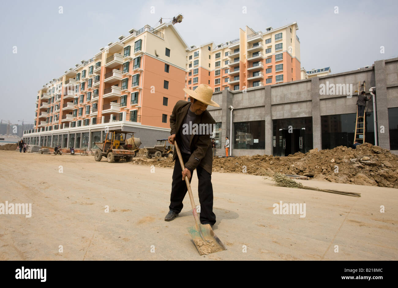 Blocs d'appartements modernes de style occidental en Chine Yichang développement Banque D'Images