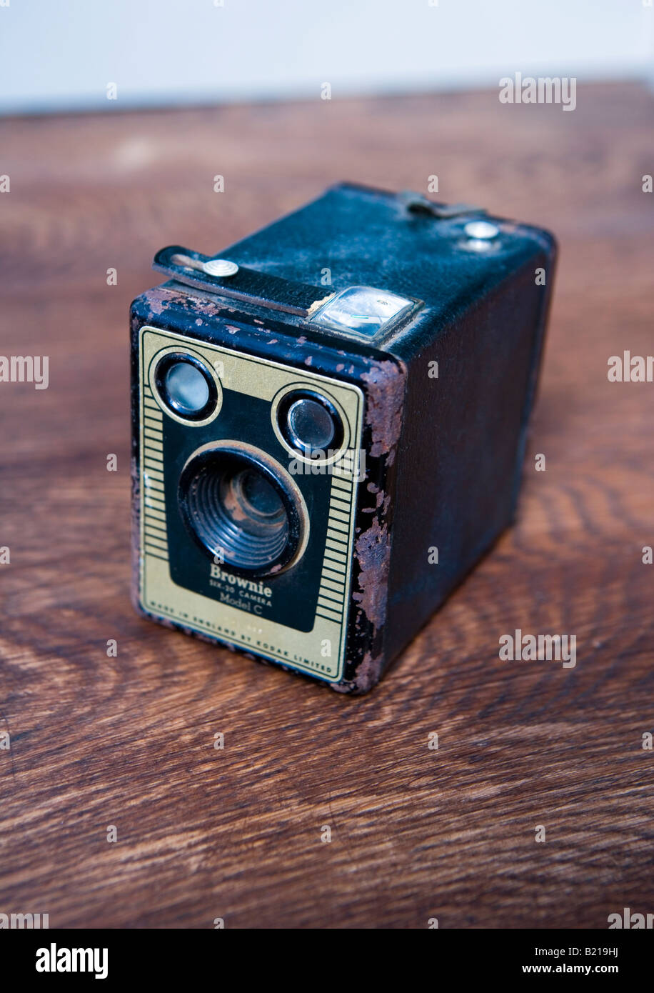 Vintage 'fort' Brownie camera Banque D'Images