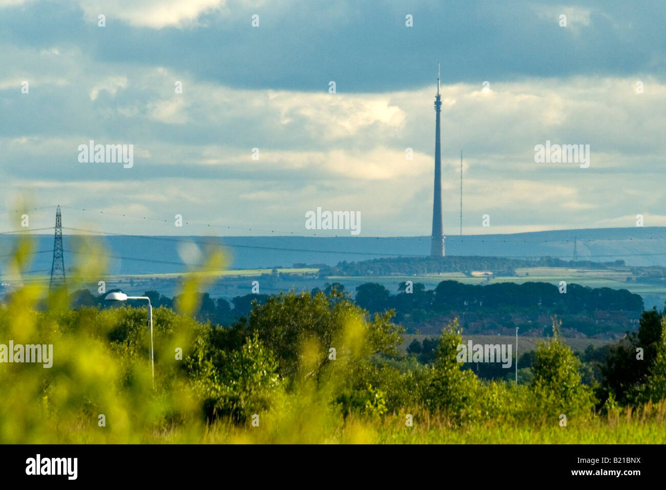 Mât Emley Moor Banque D'Images