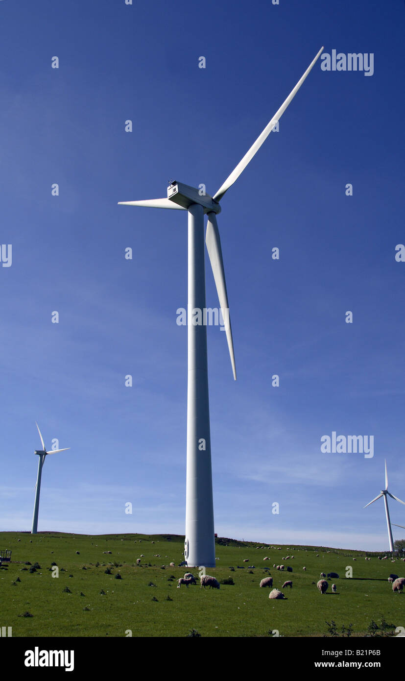 Mostyn Tir Windfarm Denbigh Moors Banque D'Images