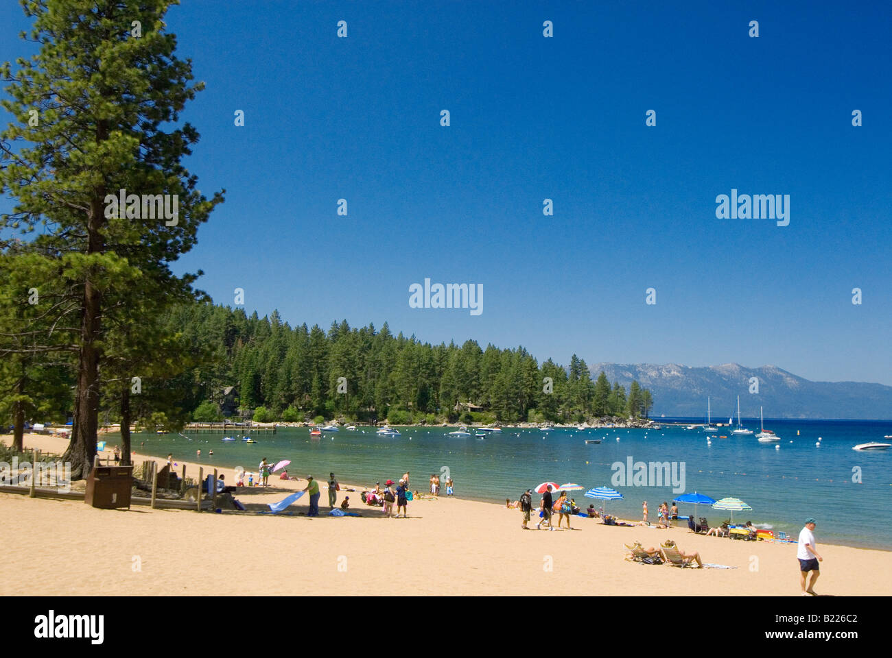 Zephyr Cove Beach South Lake Tahoe Nevada Banque D'Images