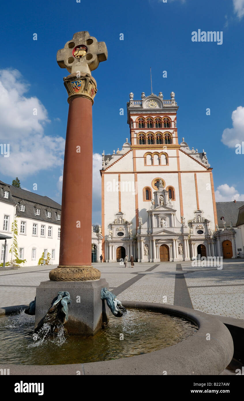 L'Abbaye Bénédictine St Matthias, Trèves, Allemagne, Europe Banque D'Images