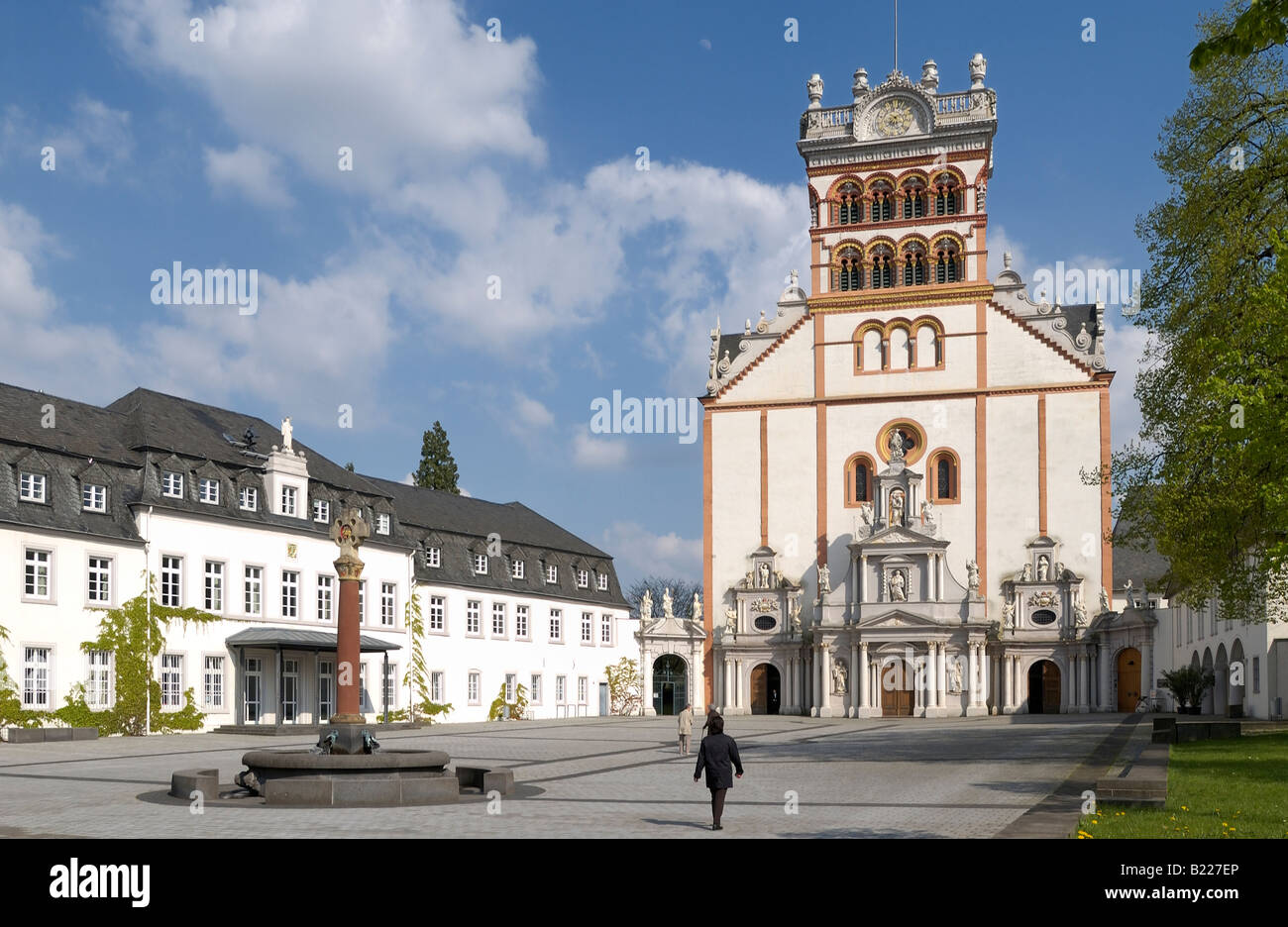 L'Abbaye Bénédictine St Matthias, Trèves, Allemagne, Europe Banque D'Images