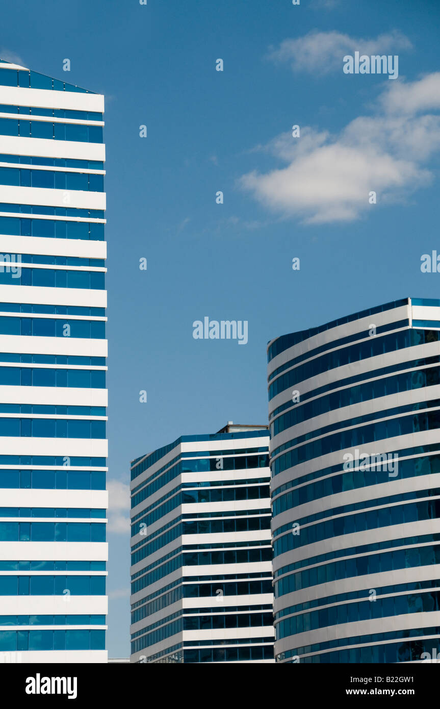 L'architecture moderne en centre de Nur-Sultan ou Nursultan appelé jusqu'à Astana, capitale du Kazakhstan 2019 Mars Banque D'Images