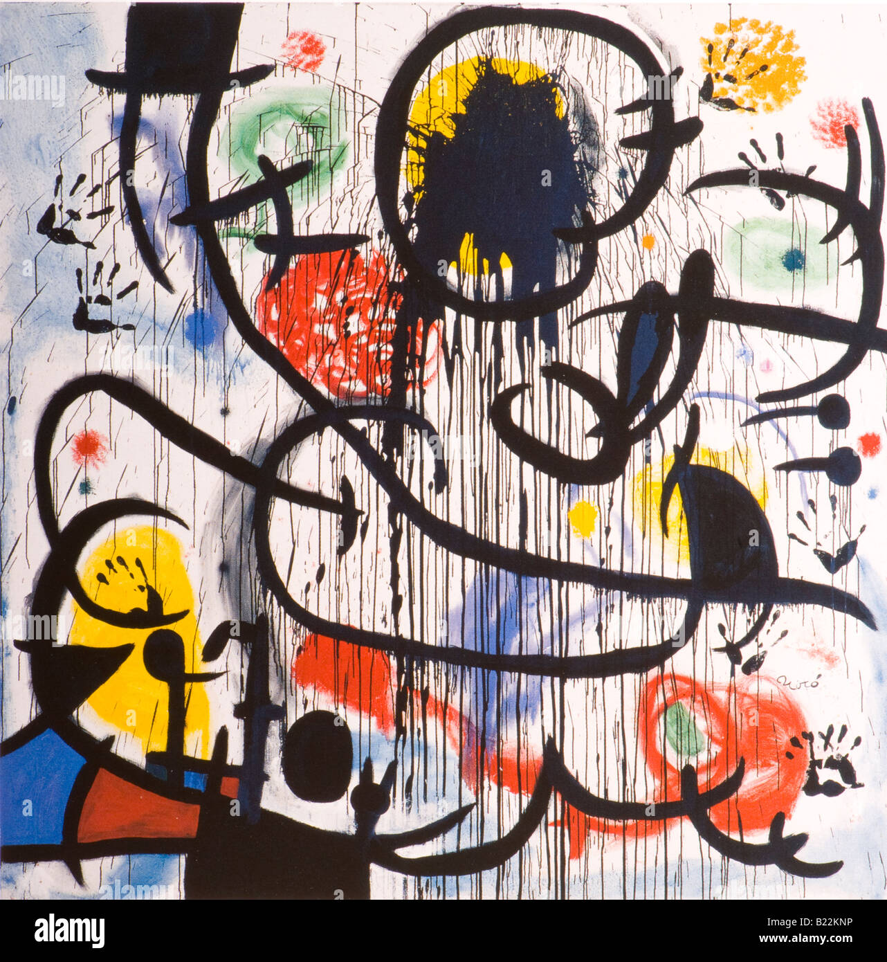 Mai 1968 par Joan Miro 1973 Banque D'Images