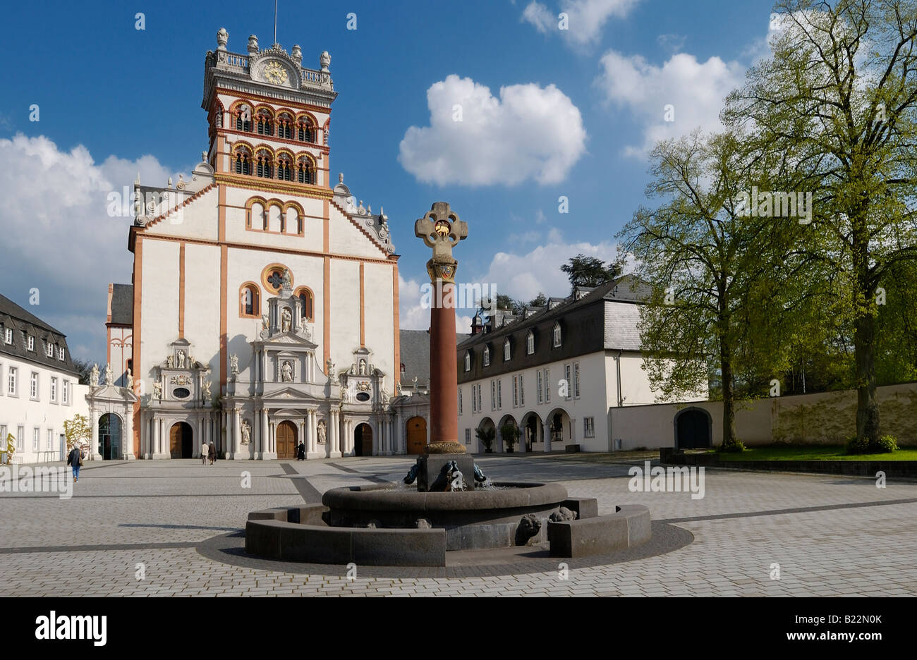 L'Abbaye Bénédictine St Matthias, Trèves, Allemagne, Europe Banque D'Images