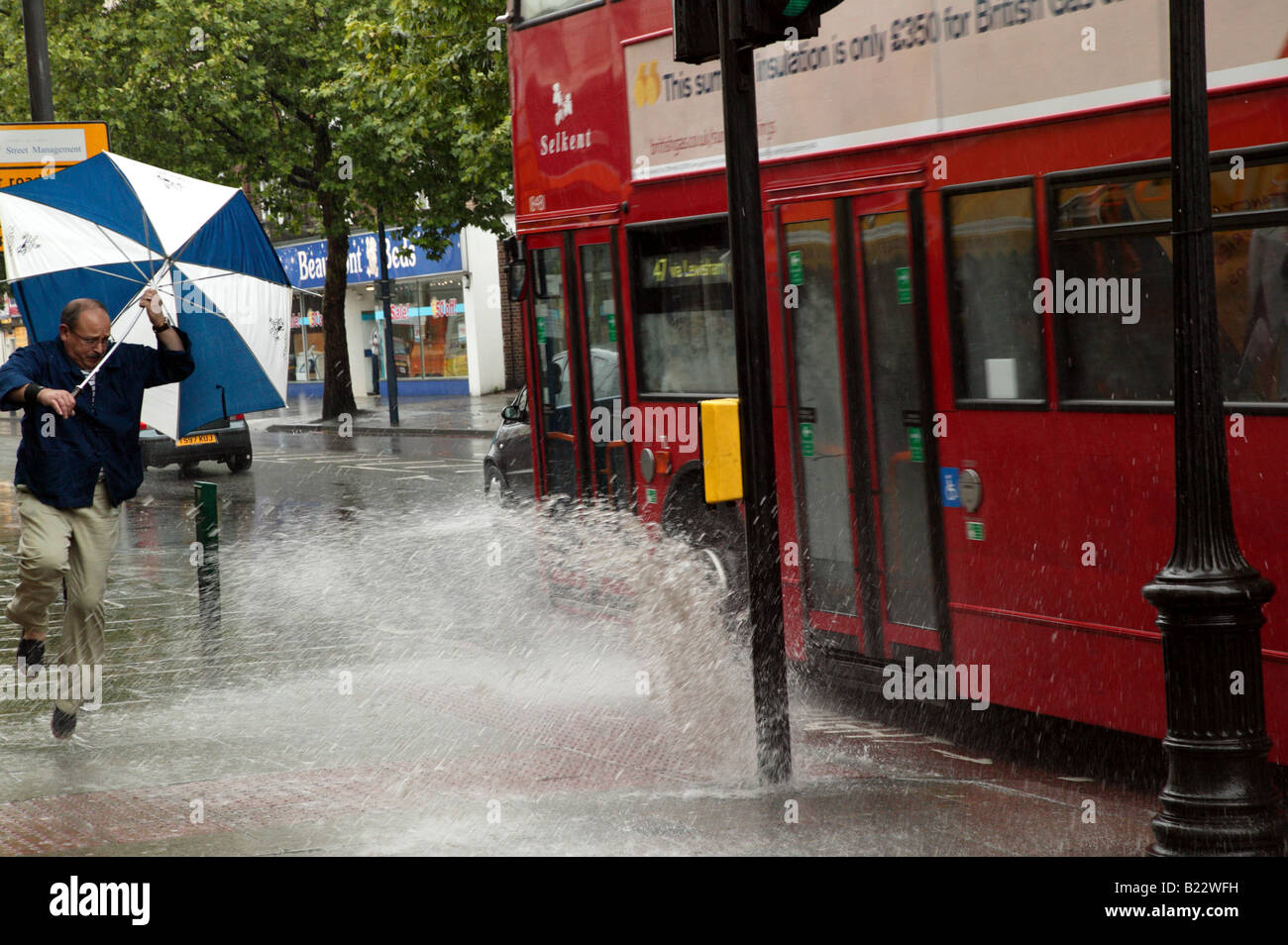 Danse de la pluie Banque D'Images