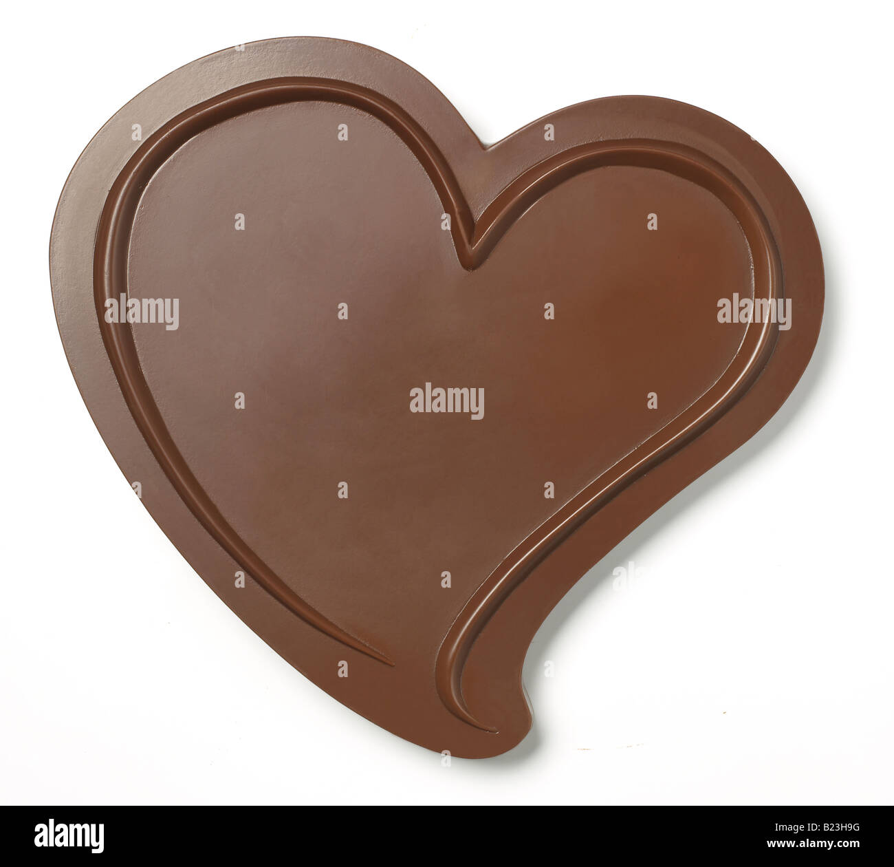 Chocolat en forme de coeur Banque D'Images