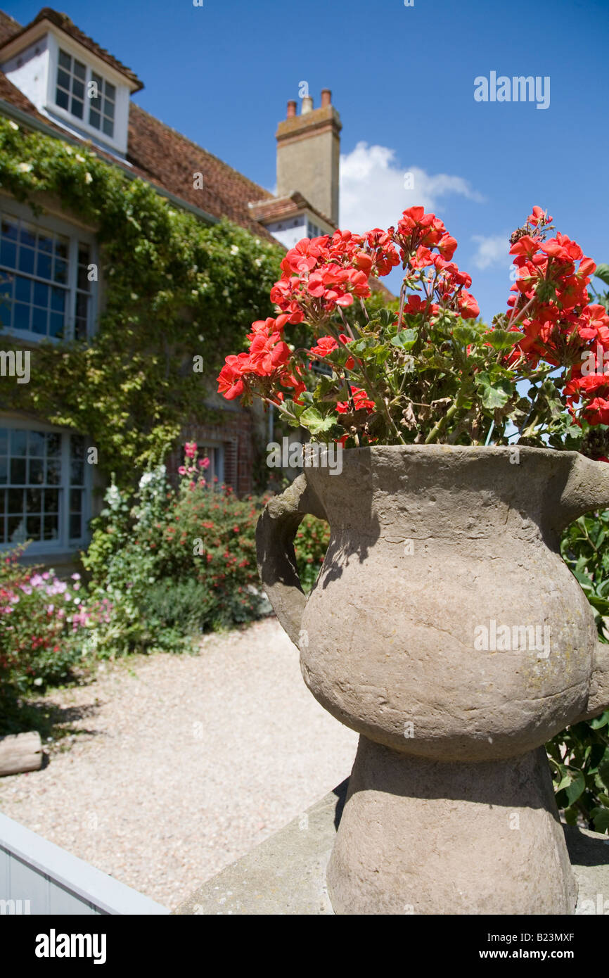 Charleston le pays accueil du Bloomsbury Group à Firle near Lewes Sussex England Banque D'Images