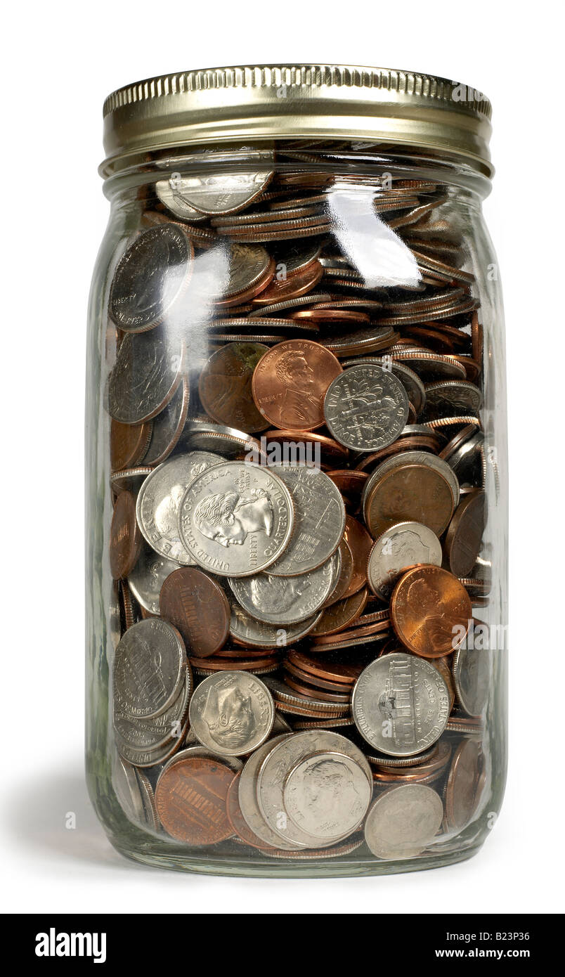 Change jar Banque D'Images