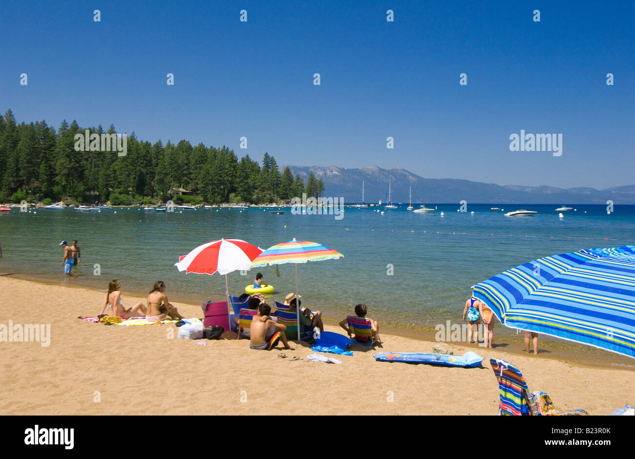 Zephyr Cove Beach South Lake Tahoe Nevada Banque D'Images