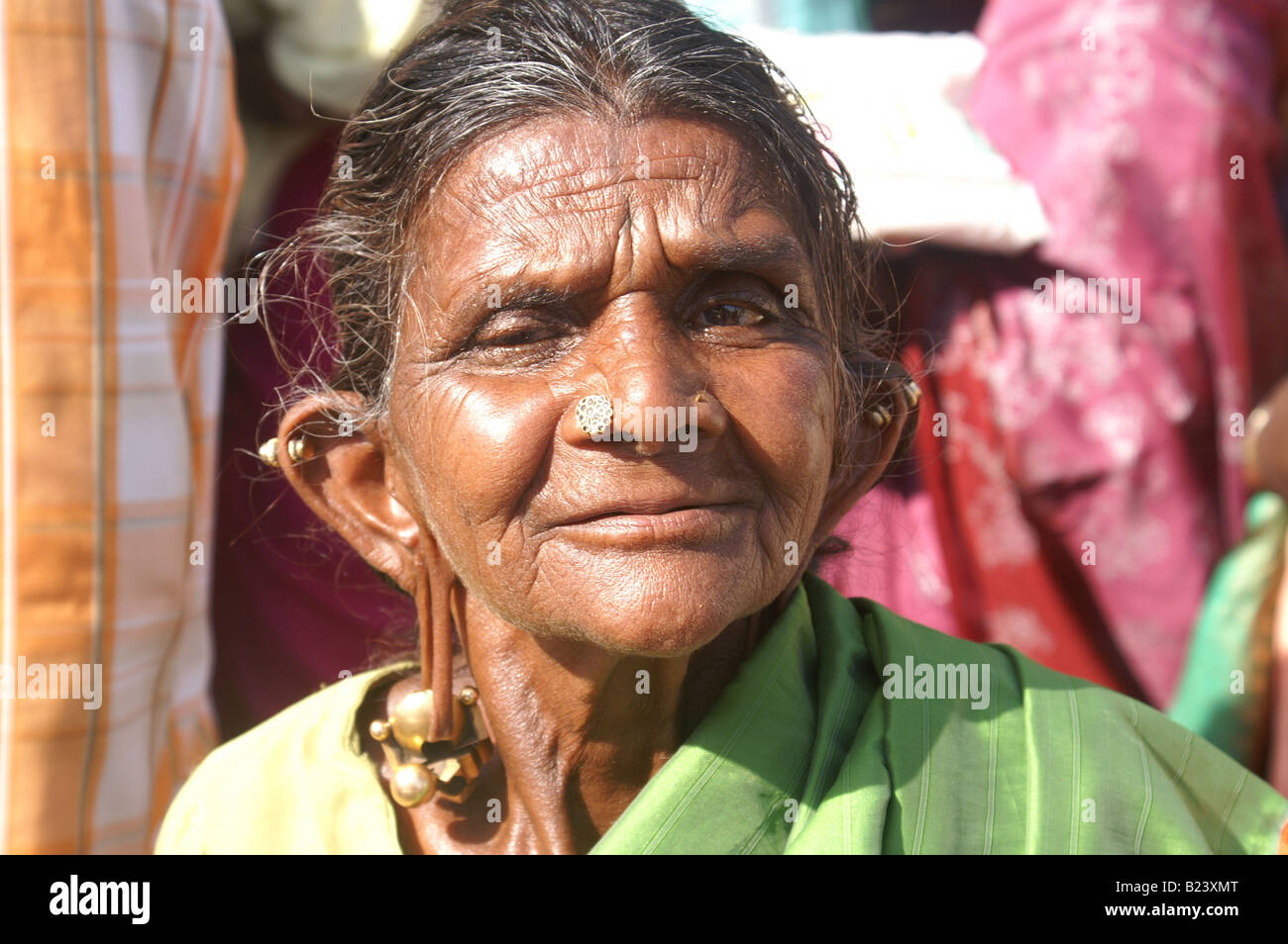 Invité à un cortège nuptial au Tamil Nadu, Inde Banque D'Images