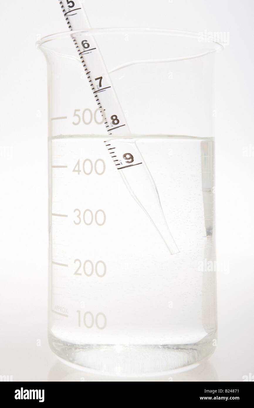 Fiole jaugée Pipette et Banque D'Images