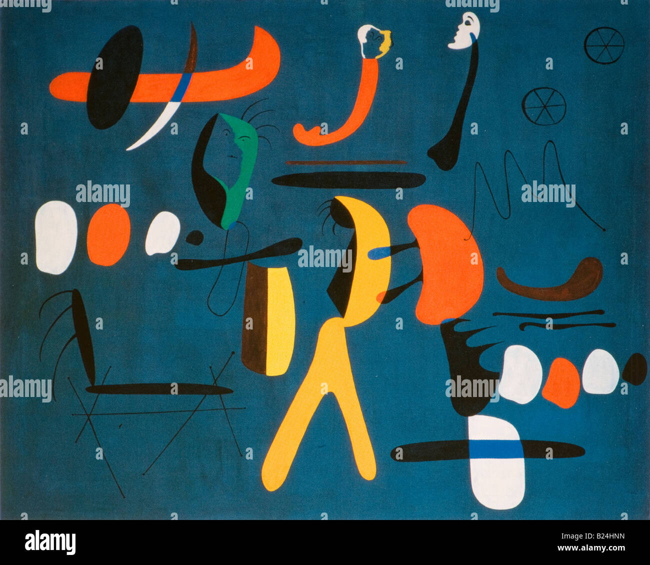 La peinture de Joan Miro 1933 Banque D'Images