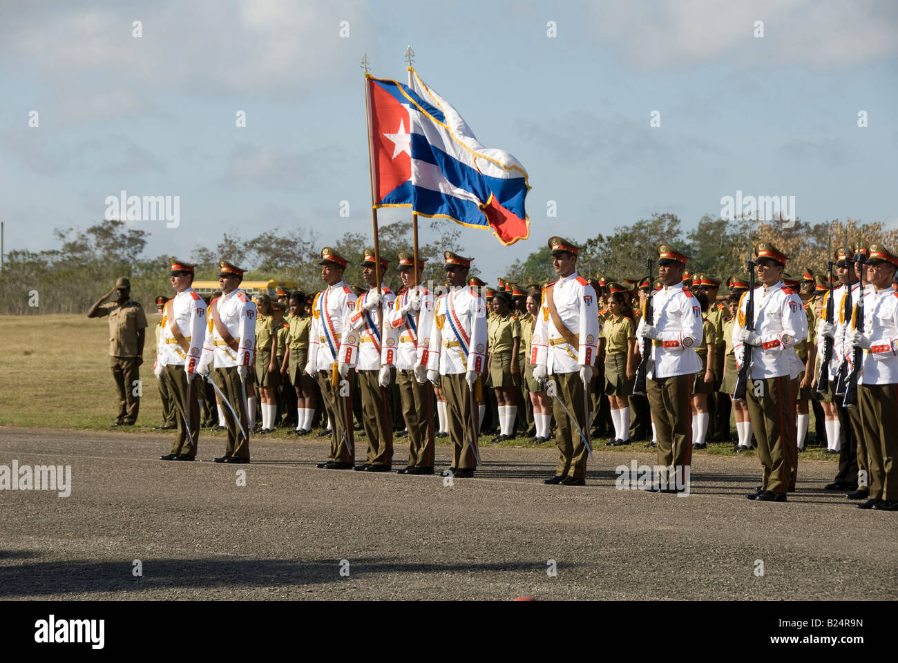 Parade militaire de Cuba Banque D'Images