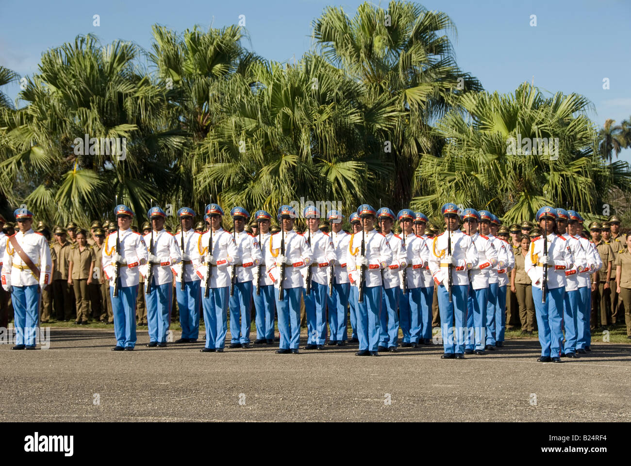 Parade militaire de Cuba Banque D'Images
