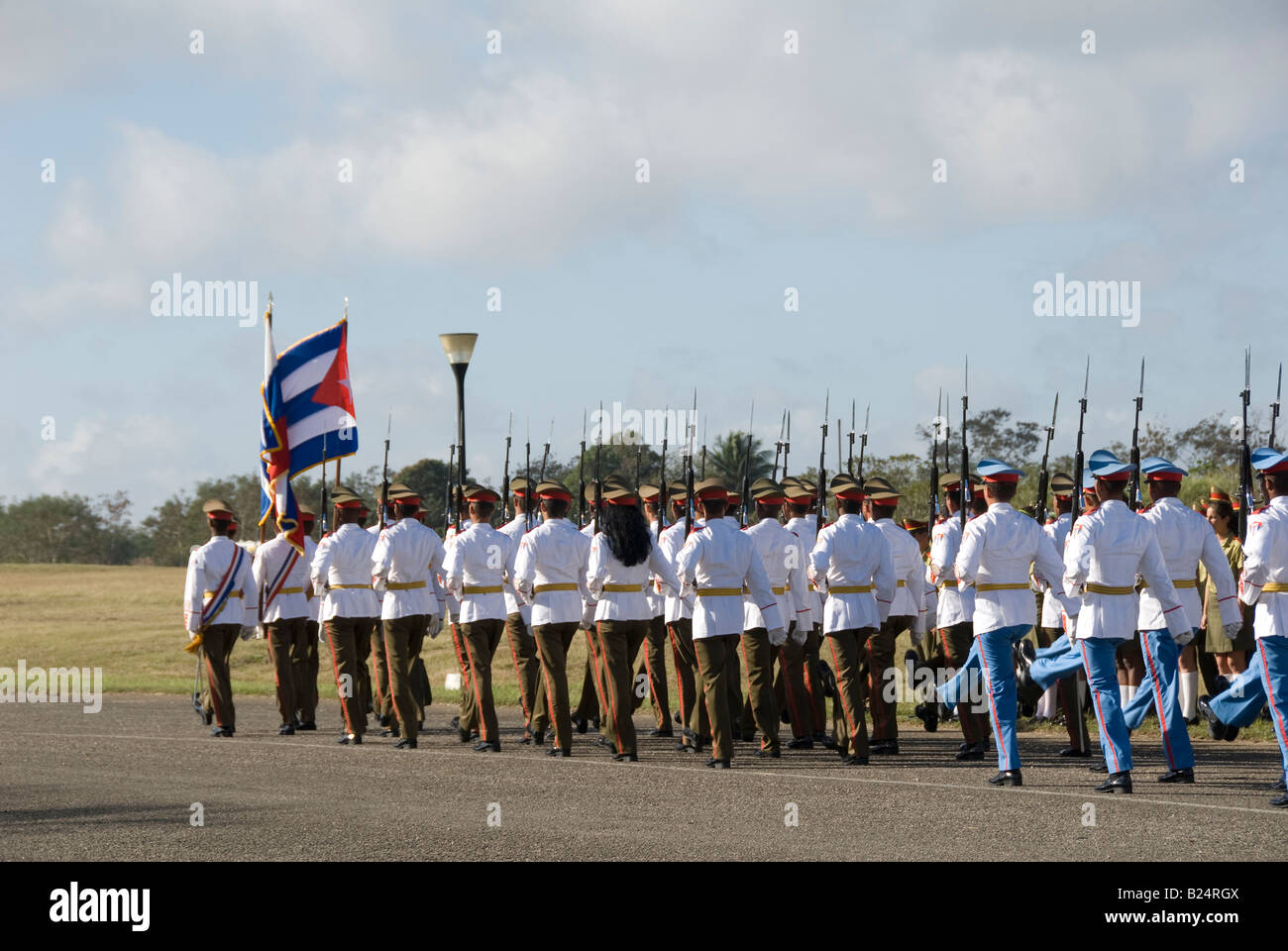 Parade militaire de Cuba Banque D'Images
