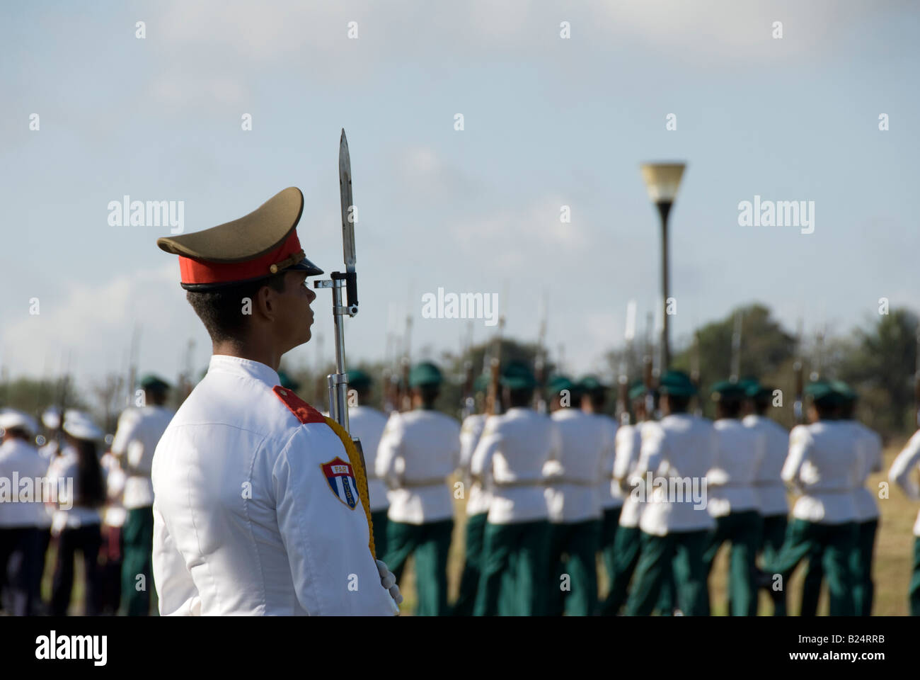 Parade militaire de Cuba Banque D'Images