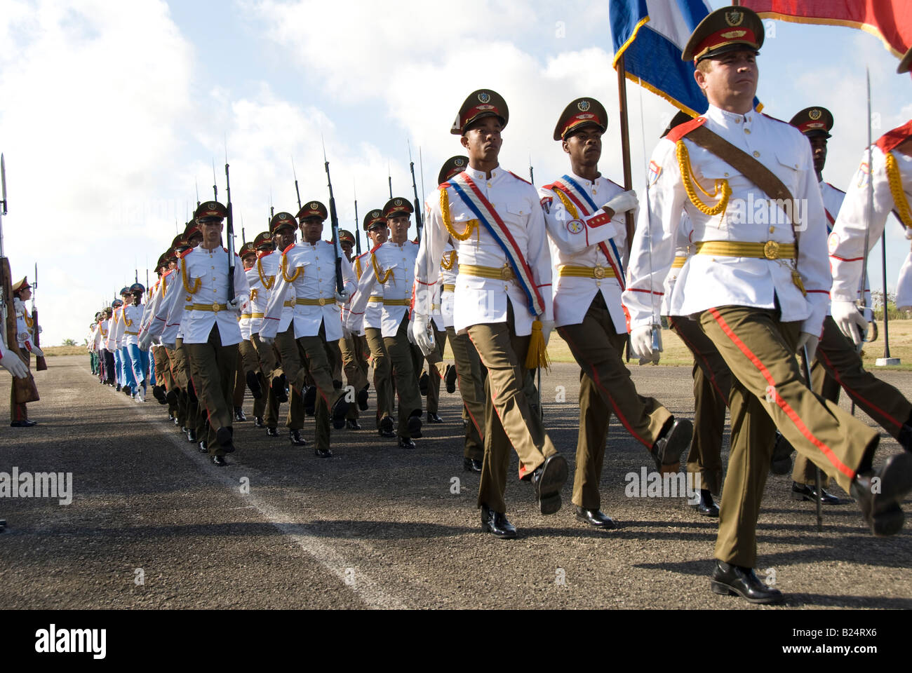 Parade militaire de Cuba Banque D'Images
