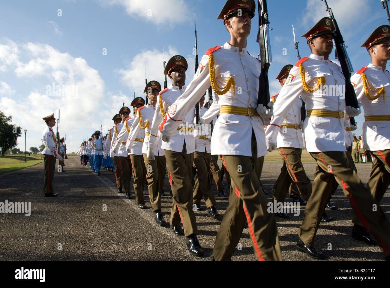 Parade militaire de Cuba Banque D'Images
