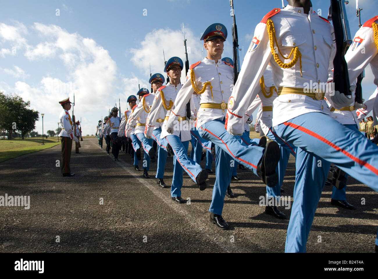 Parade militaire de Cuba Banque D'Images