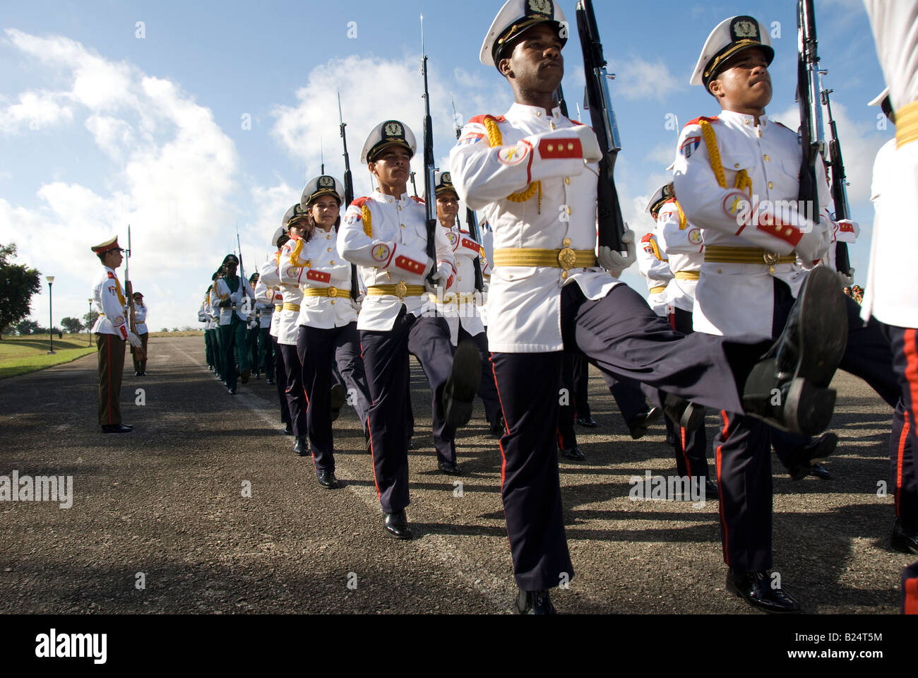 Parade militaire de Cuba Banque D'Images