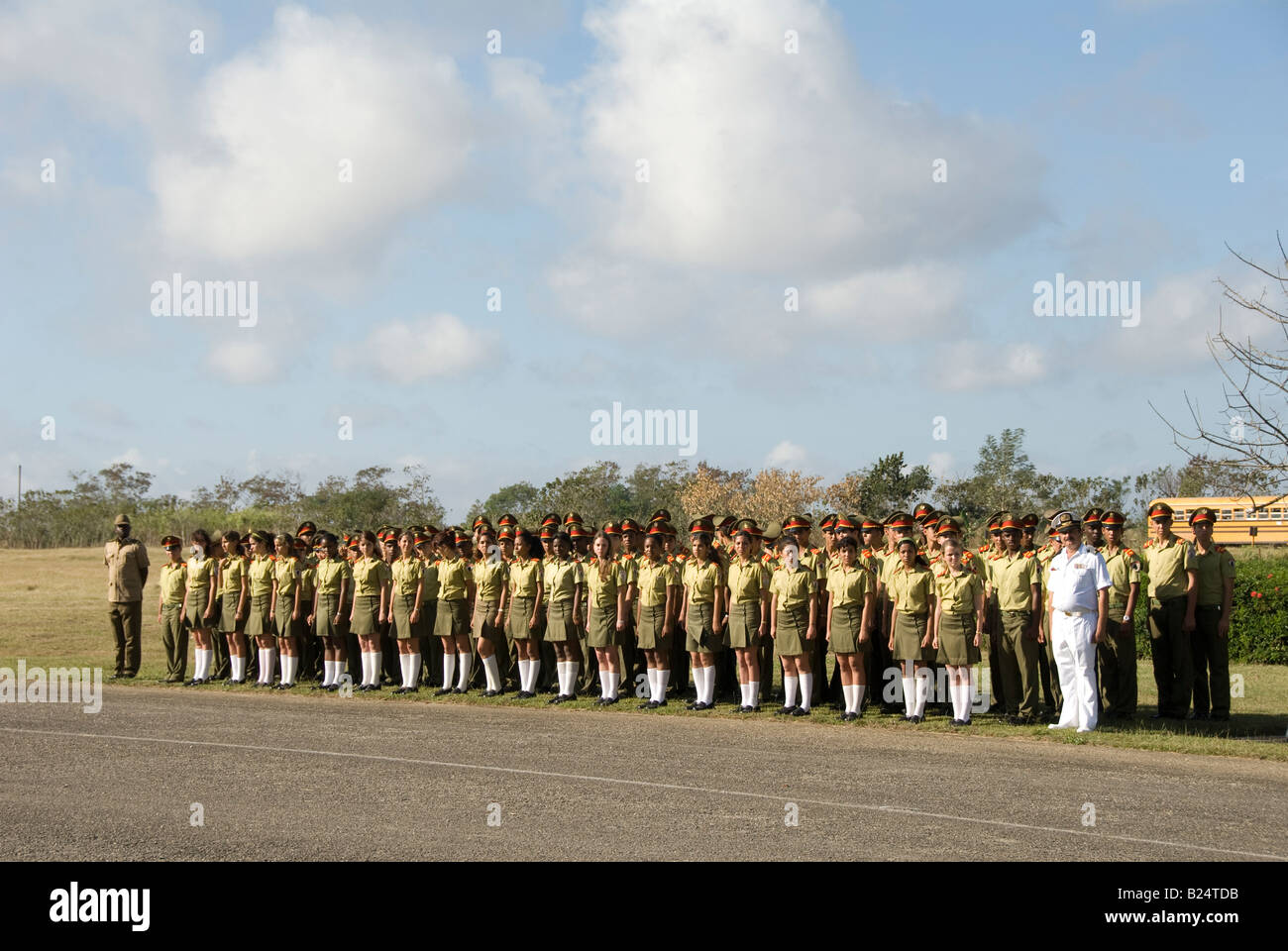 Parade militaire de Cuba Banque D'Images