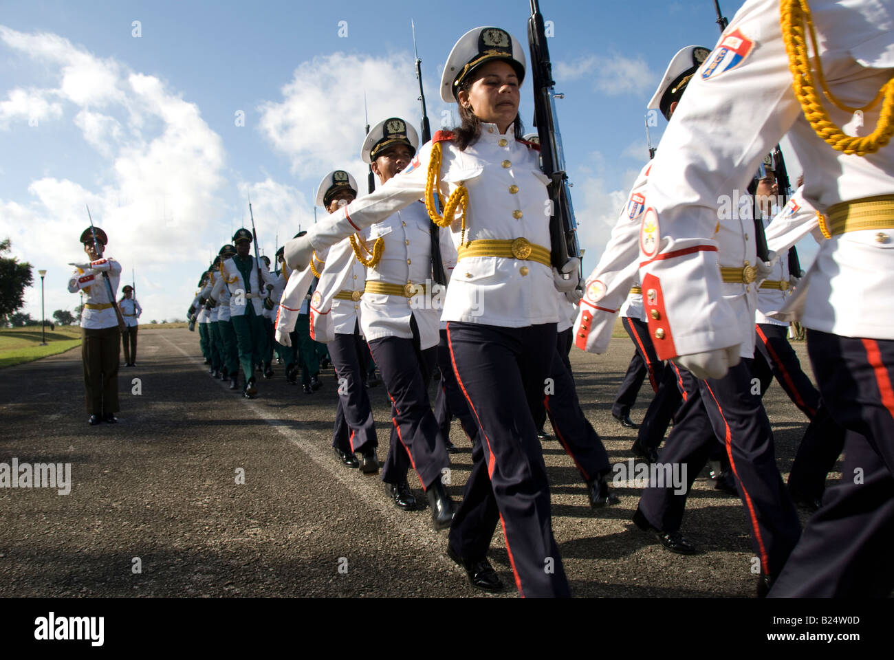 Parade militaire de Cuba Banque D'Images