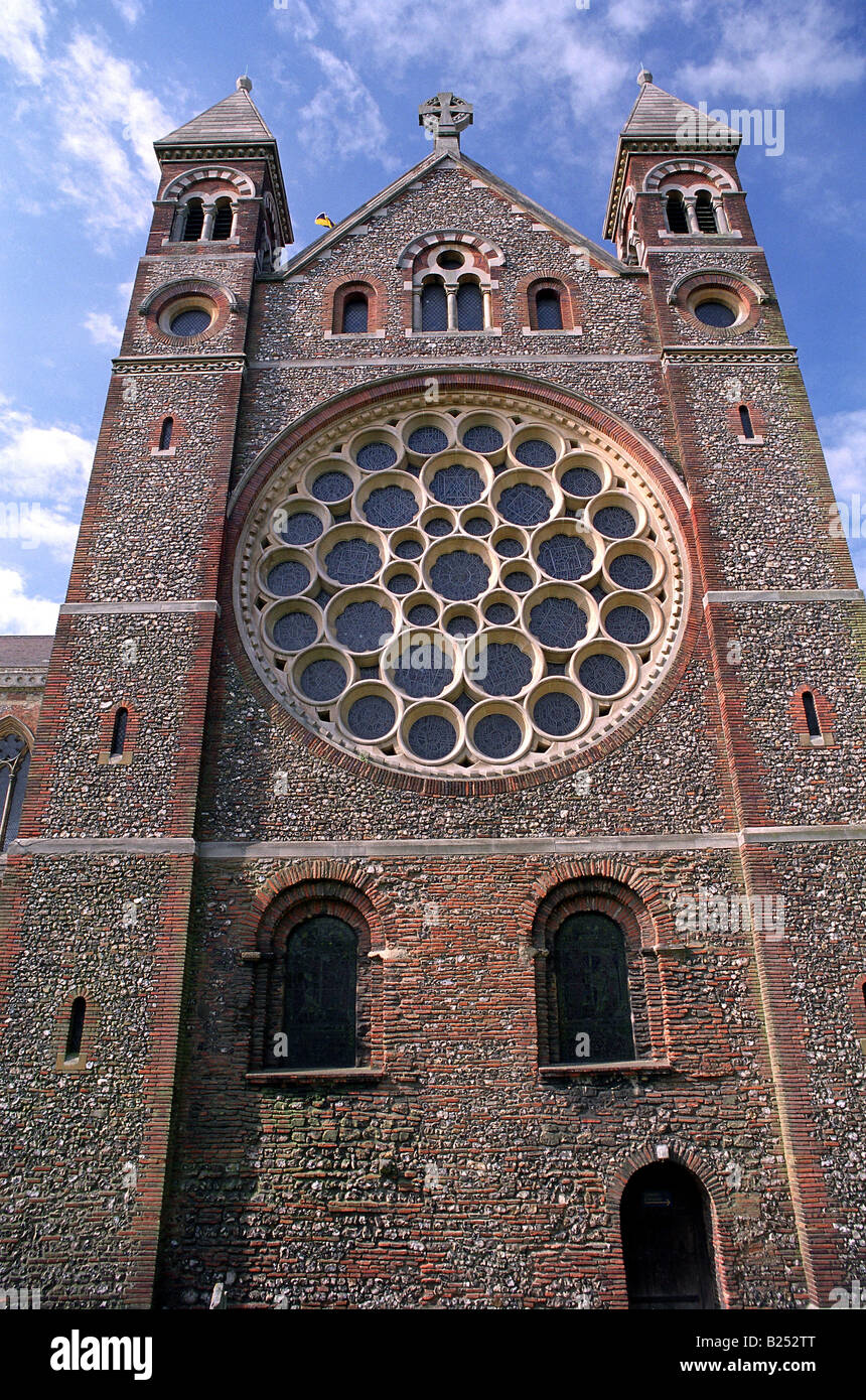 La Cathédrale de St Albans (anciennement St Albans Abbey, officiellement de l'Église Cathédrale et Abbaye de St Alban) england uk go Banque D'Images