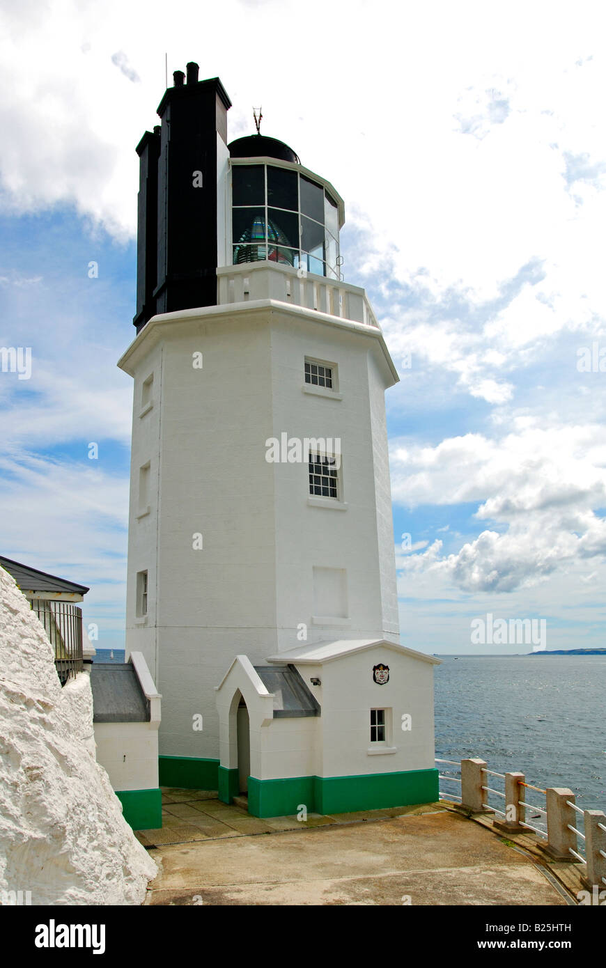 St.anthony head lighthouse, st.juste à Roseland, Cornwall, uk Banque D'Images