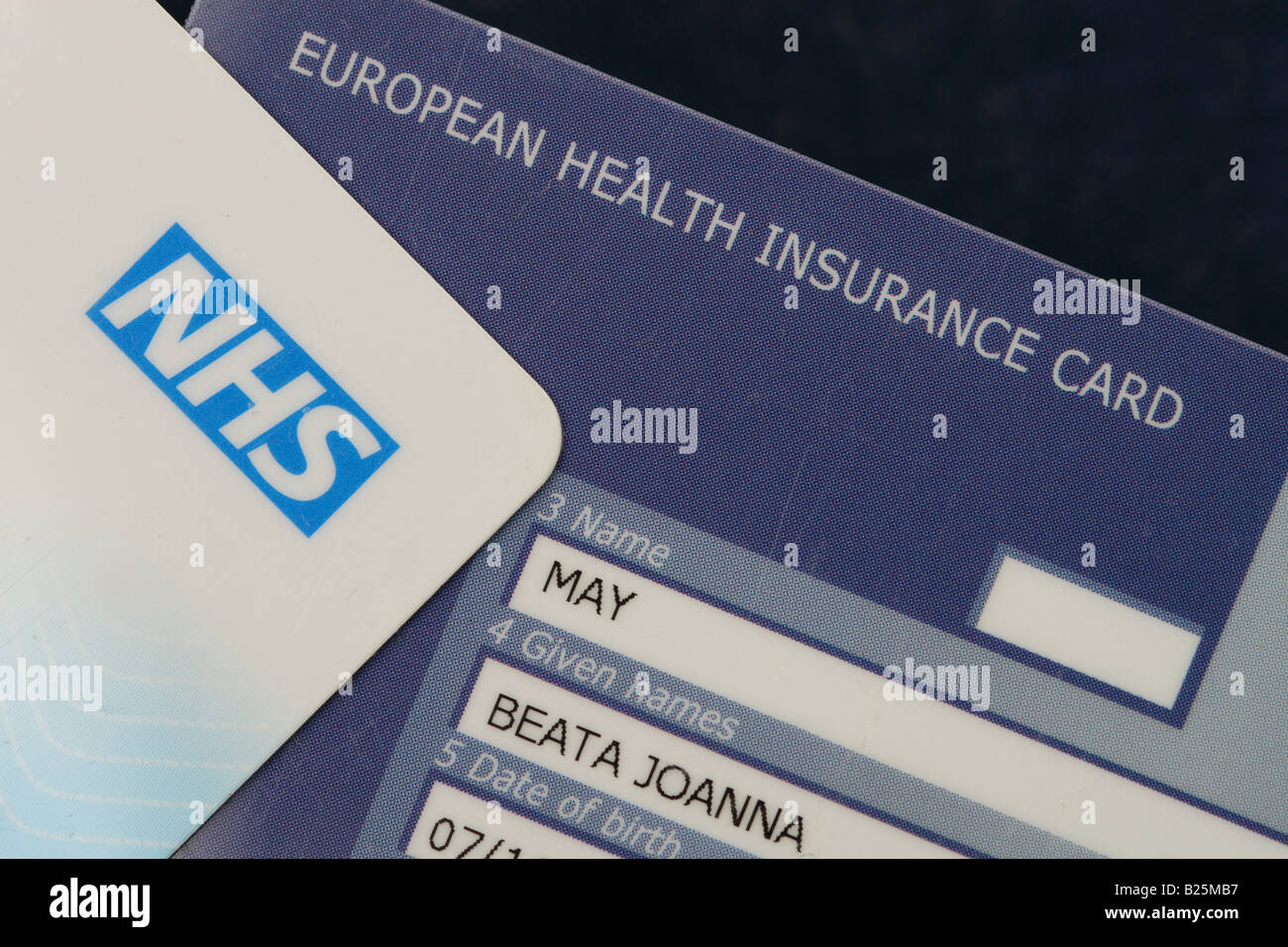 Carte d'assurance maladie de l'ue Banque de photographies et d’images à ...