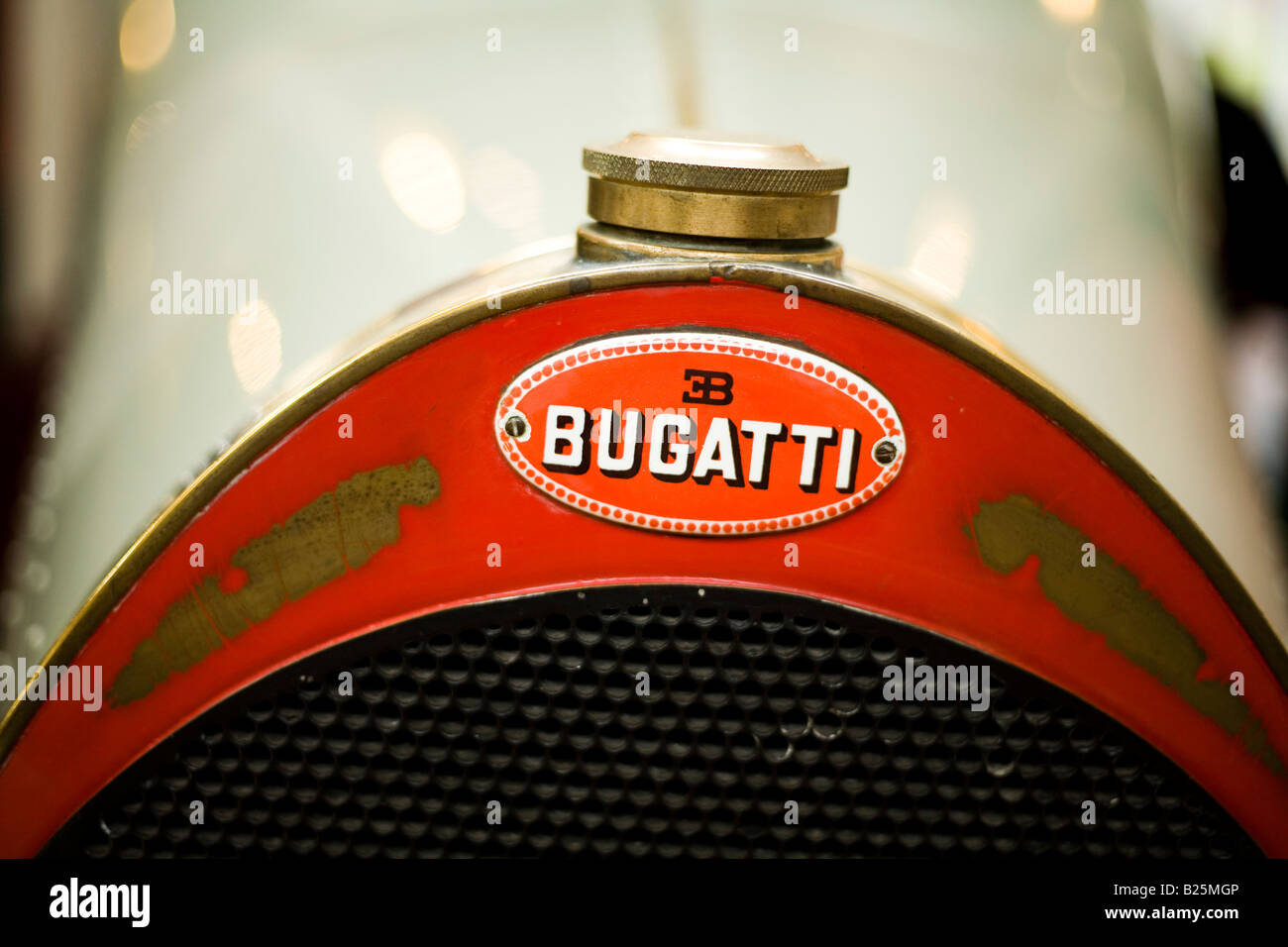 Badge de radiateur Bugatti Banque D'Images