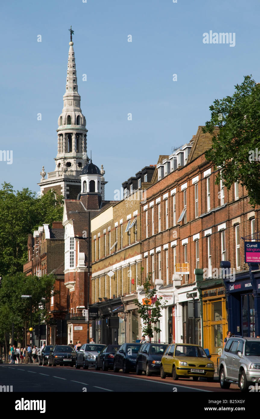 Upper Street Islington Londres Angleterre Royaume-uni Banque D'Images