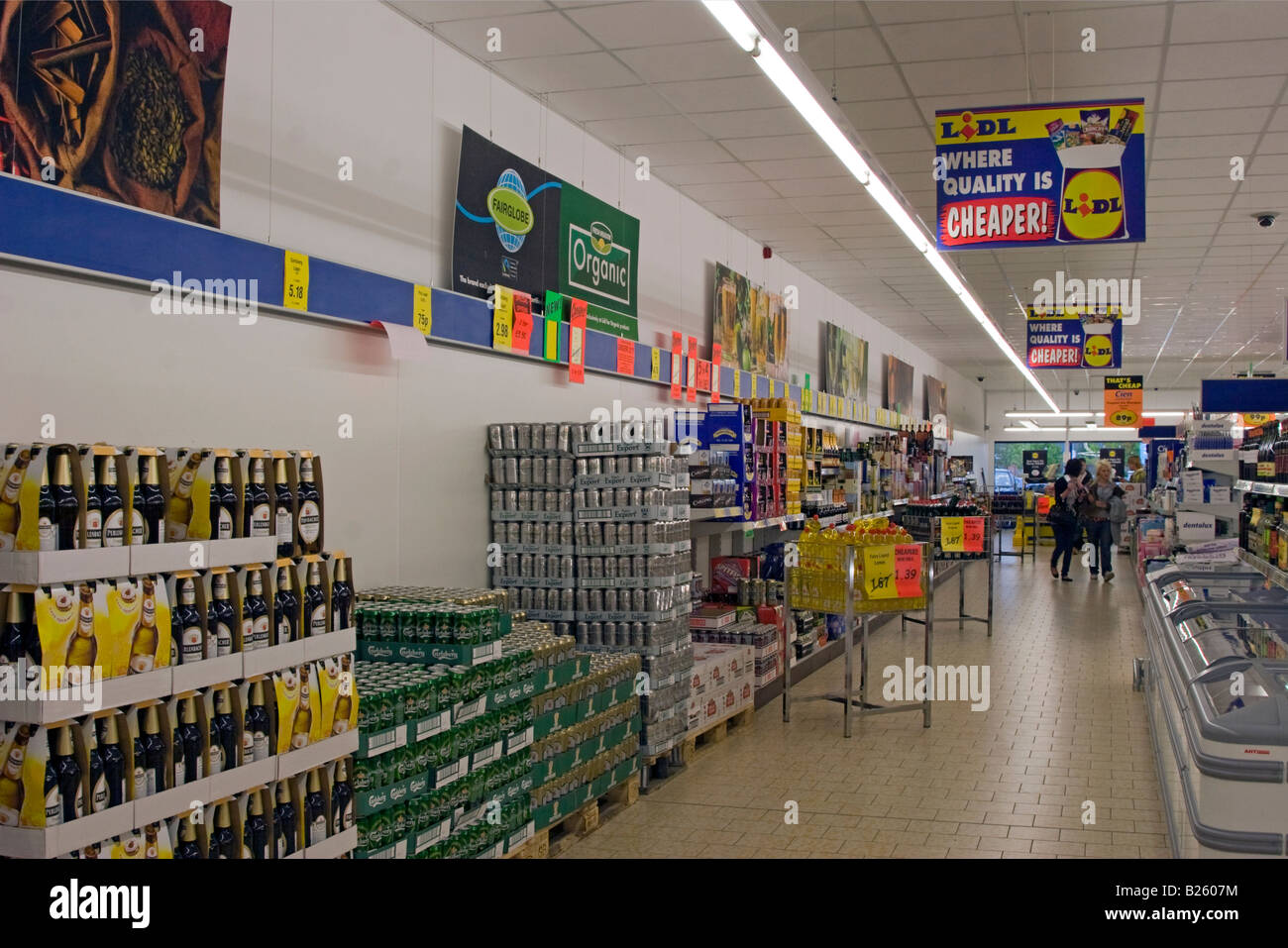 Supermarché discount Lidl Aylesbury Buckinghamshire Banque D'Images