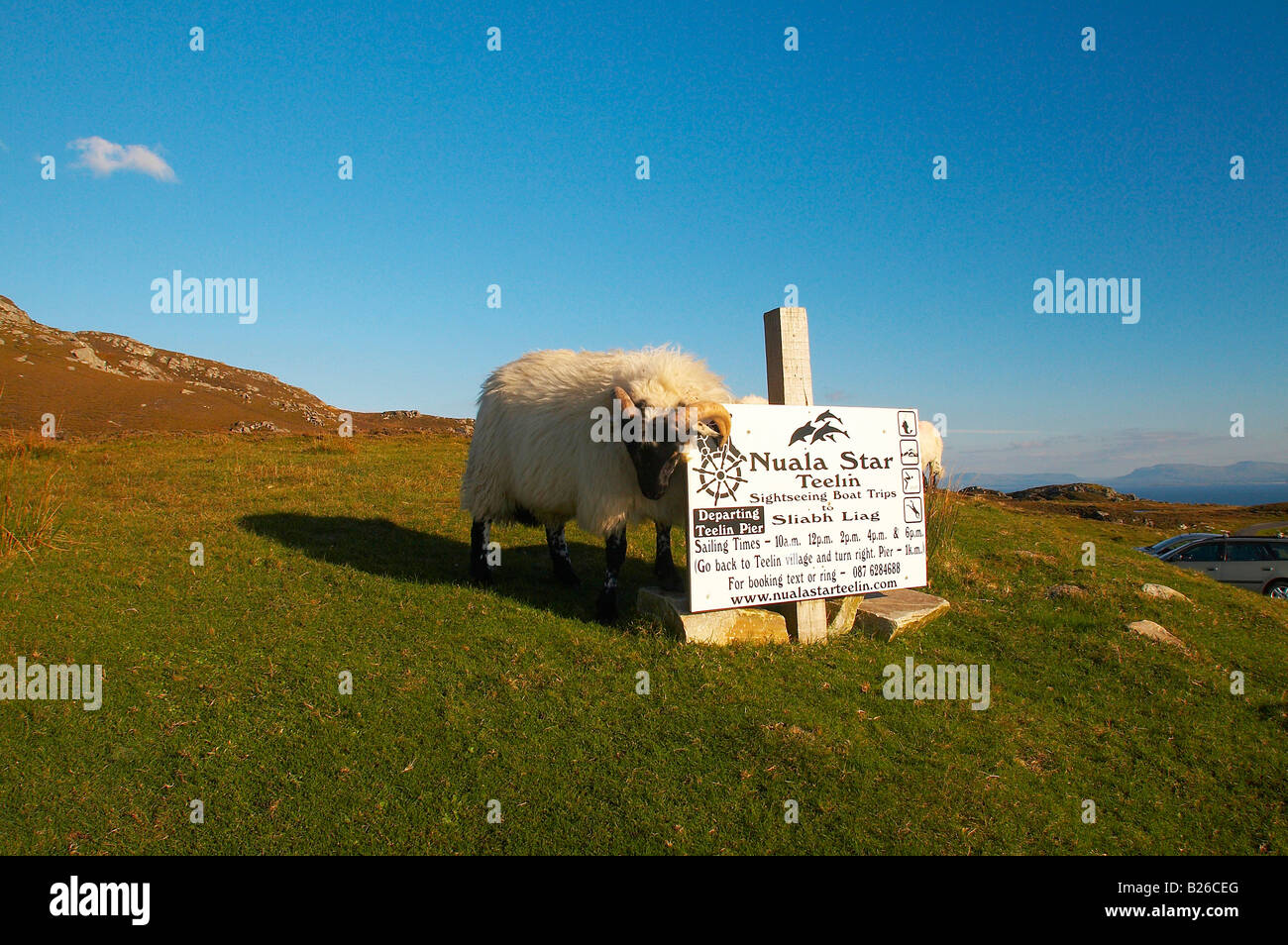 Photo extérieur, Slieve League, Donegal Bay, comté de Donegal, Irlande, Europe Banque D'Images