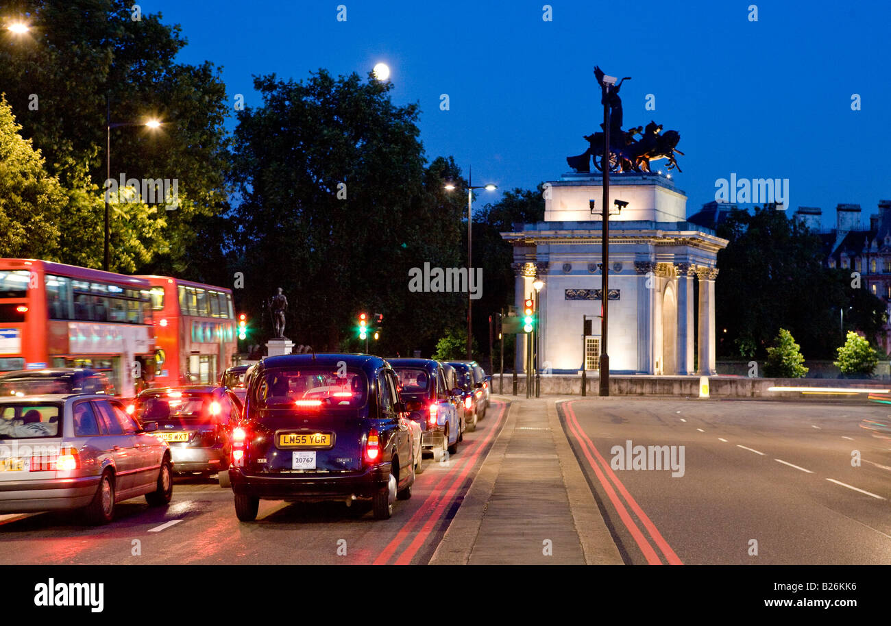 Le Wellington Arch Hyde Park Corner London UK Europe Banque D'Images