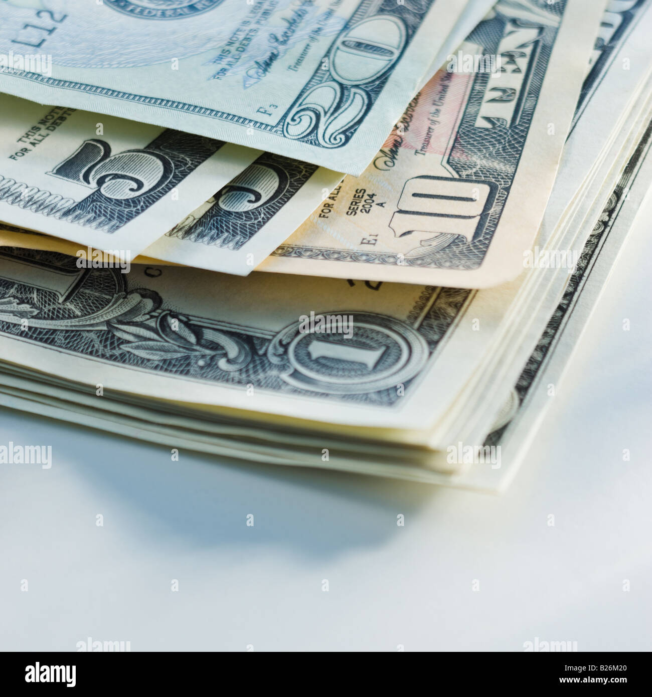 Close up de l'argent en papier Banque D'Images