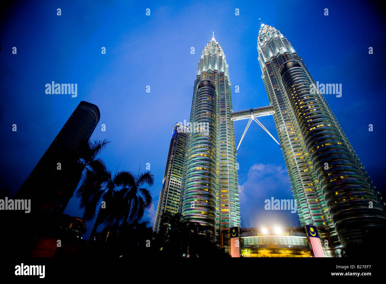 Les Tours Petronas, Kuala Lumpur, Malaisie Banque D'Images