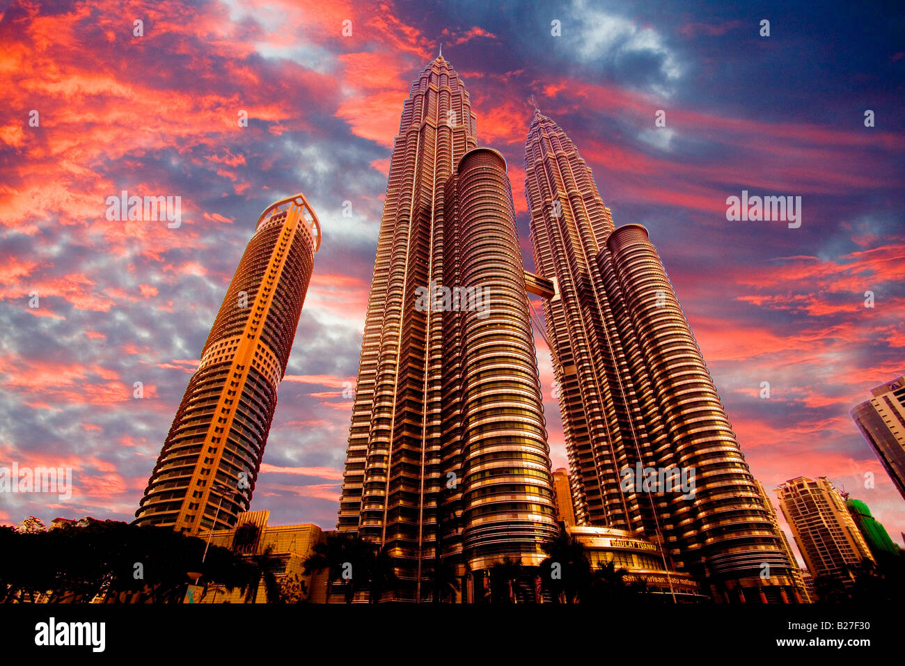 Les Tours Petronas, Kuala Lumpur, Malaisie Banque D'Images